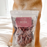 【Mimi & Soso】Dogs & Cats - Freeze Dried Treats - Beef Steak - 10g & 50g