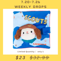【Weekly Drops】Interactive Dog Snuffle Book - Blue Adventure Scout (Hardness Level 1)
