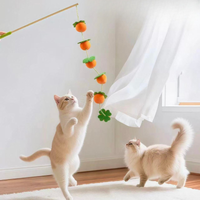 硕果累累长杆带铃铛逗猫棒