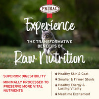 【PRIMAL】Cat - Kibble in the Raw Food Chicken & Fish Recipe - 1.5lb & 4lb