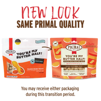 【PRIMAL】Dog - Freeze-Dried Treats - You're My Butter Half - Chicken, Peanut Butter, Goat Milk