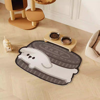 【Weekly Drops】“Grey Puppy" Waterproof PVC Leather Pet Feeding Mat