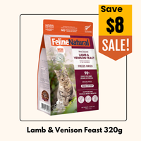 【April Special:$ 8 off】 Feline Natural Cat Freeze Dried Food 320g