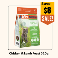 【April Special:$ 8 off】 Feline Natural Cat Freeze Dried Food 320g