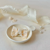 Cream Puff Pet Hair Clip Set