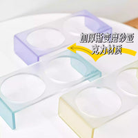 Twin Ceramic Pet Bowl with Acrylic Tall Stack