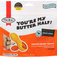 【PRIMAL】Dog - Freeze-Dried Treats - You're My Butter Half - Chicken, Peanut Butter, Goat Milk