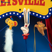 【PETSVILLE】PawSwing Cat Teaser Wand – Interactive Feather & Bell Toy for Cats, Self-Play & Boredom Relief