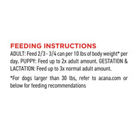 【Acana】Dog Premium Chunks - Beef Recipe in Bone Broth - 363g