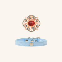 【Mori Cat】Pet Collar With Cultural Ornament Gem – Auspicious Clouds