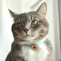 【Mori Cat】Pet Collar With Cultural Ornament Gem – Auspicious Clouds