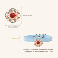 【Mori Cat】Pet Collar With Cultural Ornament Gem – Auspicious Clouds