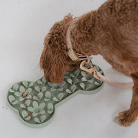 【DexyPaws】Hide+Seek - Sage Green Dog Bone Enrichment Snuffle Mat