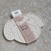 【DexyPaws】Cream Dog Head Enrichment Lick Mat