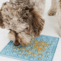 【DexyPaws】Blue Large Paw Print Enrichment Lick Mat