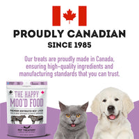 【Granville Pet Treatery】Dogs & Cats - The Happy Moo'd Food - Premium Dehydrated Beef Liver 3.175oz / 90g