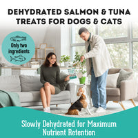 【Granville Pet Treatery】Dogs & Cats - To DIve For! - Premium Dehydrated Salmon & Tuna 3.175oz / 90g