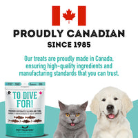 【Granville Pet Treatery】Dogs & Cats - To DIve For! - Premium Dehydrated Salmon & Tuna 3.175oz / 90g
