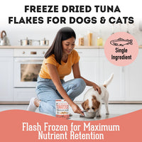 【Granville Pet Treatery】Dogs & Cats - Best Treats in the Tunaverse - Premium Freeze Dried Tuna Flakes