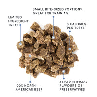 【Crumps' Naturals】Dog Treats - Mini Trainers - Beef - 4.7oz / 132g