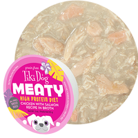 【Tiki Dog】Meaty Chicken with Salmon Recipe in Broth - 3oz Cup & Pack of 4
