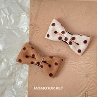 Polka Dot Bow Hair Clip