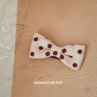Polka Dot Bow Hair Clip