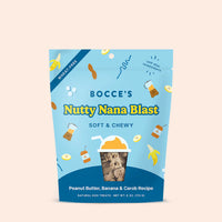 【Bocce's Bakery】Dog - Nutty Nana Blast - Peanut Butter, Banana & Carob - Soft & Chewy - 6oz