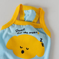 Color-Block Summer Pet Dog Cotton Tank – Cute, Lightweight & Breathable