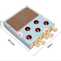Meow Fairy Solid Wood Whack-a-Mole Toy for Cats – Corrugated Cardboard Cat Scratcher