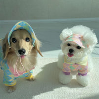 Autumn & Winter Plaid Contrast Golf Collar Pet T-Shirt – Cozy & Stylish🐾