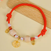 【HCNY】Braid "Fú" Red Collar