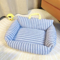 Soft Fur Sofa Bed with Heart Pillow