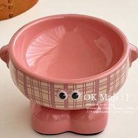 Lil Monster - Ceramic Bowl, Elevated Pet Water and Food Bowl