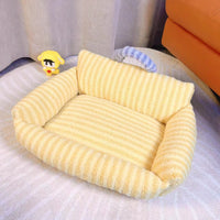 Soft Fur Sofa Bed with Heart Pillow