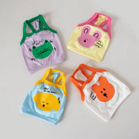 Color-Block Summer Pet Dog Cotton Tank – Cute, Lightweight & Breathable