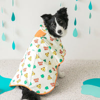 Waterproof Cartoon Hooded Dog Raincoat