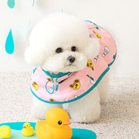 Waterproof Cartoon Hooded Dog Raincoat