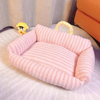 Soft Fur Sofa Bed with Heart Pillow