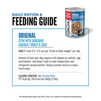 【Orijen】Dog Original Stew Recipe with Chicken, Turkey & Eggs - 363g