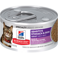 【Hills】Sensitive Stomach Skin Cat Duck 2.9oz