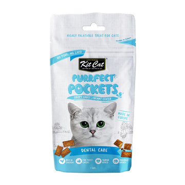 【Kit Cat】Purrfect Pockets Cat Treat - Dental Care 60 g