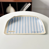 【Ameeklion】Semi-Enclosed Waterproof PU Leather Pet Feeding Mat