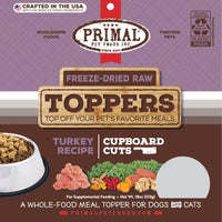 【PRIMAL】 Dog Freeze-Dried Toppers - Turkey Recipe 3.5oz / 99g & 18oz / 510g
