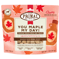 【PRIMAL】Dog - Freeze-Dried Treats - You Maple My Day - Pork, Maple, Goat Milk