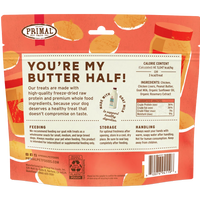 【PRIMAL】Dog - Freeze-Dried Treats - You're My Butter Half - Chicken, Peanut Butter, Goat Milk