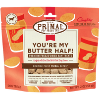 【PRIMAL】Dog - Freeze-Dried Treats - You're My Butter Half - Chicken, Peanut Butter, Goat Milk