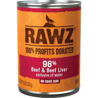 【Rawz】Dog Food - 96% Beef & Beef Liver - 12.5oz