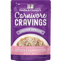 【Stella & Chewy's】Carnivore Cravings Savory Shreds - Chicken & Salmon - 2.8oz