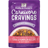 【Stella & Chewy's】Carnivore Cravings Savory Shreds - Tuna & Pumpkin - 2.8oz